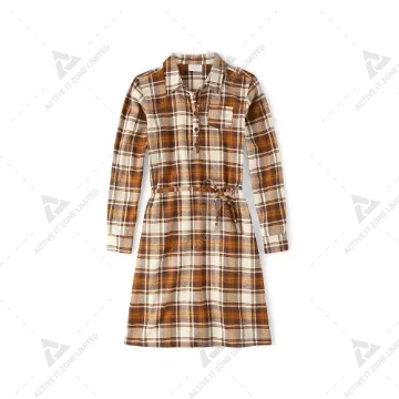 The Children's Place Women's Fall Plaid Long Sleeve Dress The Children's Place Women's Fall Plaid Long Sleeve Dress