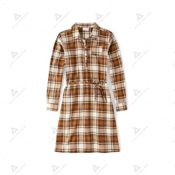 The Children's Place Women's Fall Plaid Long Sleeve Dress The Children's Place Women's Fall Plaid Long Sleeve Dress